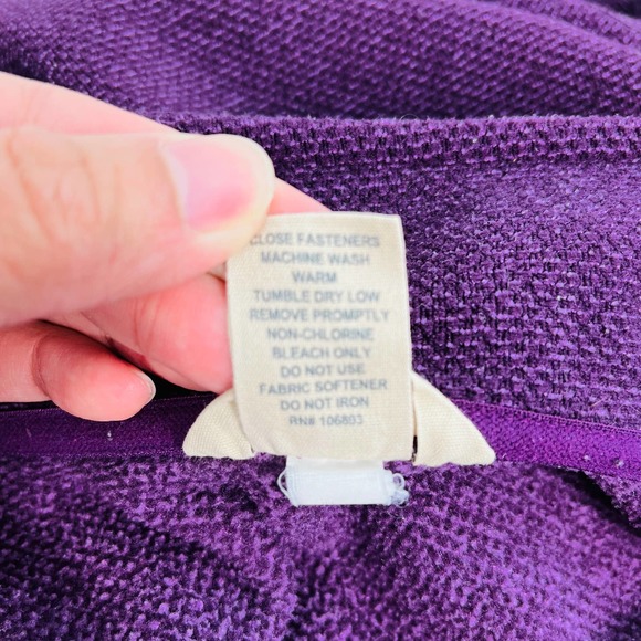 Duluth Men XXL Checkpoint Violet Full Zip Mock Jacket Softshell Fleece Pockets - Picture 7 of 13